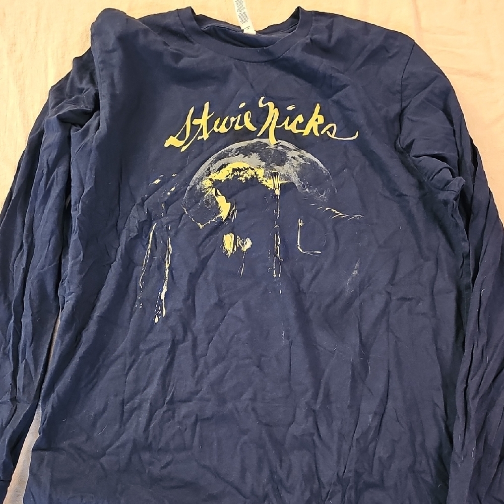 Navy Long Sleeve Stevie Nicks Concert Shirt